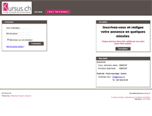Tablet Screenshot of pro.kursus.ch